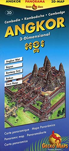 Bild des Verkufers fr Angkor Panorama Map zum Verkauf von Libros Tobal
