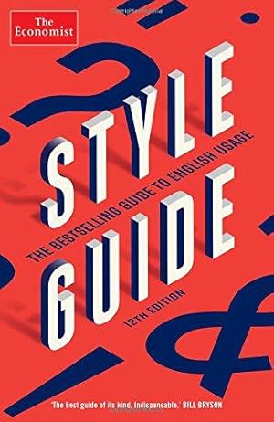 Imagen del vendedor de The Economist Style Guide: 12th Edition a la venta por WeBuyBooks