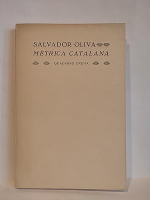 Imagen del vendedor de Mtrica catalana. a la venta por TURCLUB LLIBRES I OBRES