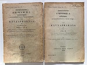 Seller image for The Kavyaprakasa of Mammata : Ullasas I, II & III [in 2 volumes] for sale by Joseph Burridge Books