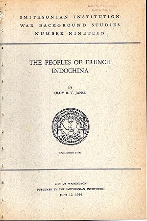 Seller image for Peoples of French Indochina (Smithsonian Institution War Background Studies # Ninefteen (19) for sale by Dorley House Books, Inc.