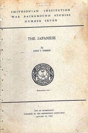 Immagine del venditore per The Japanese (Smithsonian Institution War Background Studies # Seven (7) venduto da Dorley House Books, Inc.