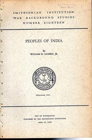 Image du vendeur pour Peoples of India (Smithsonian Institution War Background Studies # Fifteen (15) mis en vente par Dorley House Books, Inc.