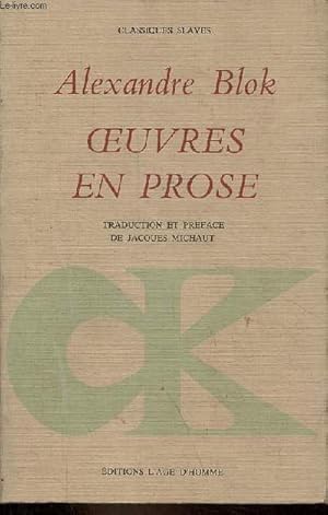 Seller image for Oeuvres en prose 1906-1921 - Collection " Classiques Slaves ". for sale by Le-Livre
