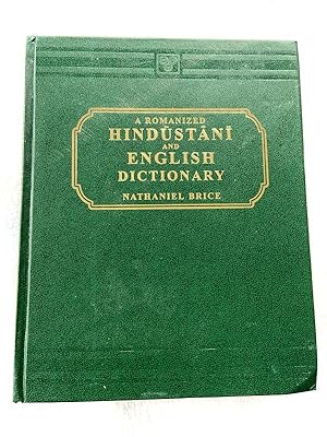 Seller image for 2005 HC A Romanized Hindustani and English Dictionary: Hindustani-English for sale by Miki Store