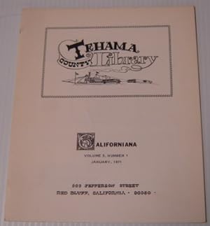 Californiana, Volume 5 Number 1, 1971