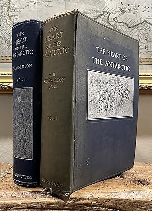 Image du vendeur pour The Heart of the Antarctic: Being the Story of the British Antarctic Expedition, 1907-1909. Volume I & Volume II. mis en vente par CARDINAL BOOKS  ~~  ABAC/ILAB