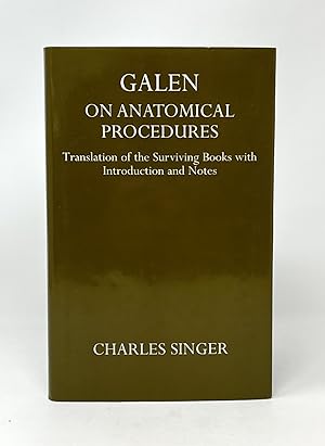 Bild des Verkufers fr Galen on Anatomical Procedures: Translation of the Surviving Books with Introduction and Notes zum Verkauf von Underground Books, ABAA