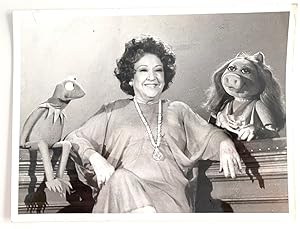 Publicity Photo: Ethel Merman, Kermit the Frog and Miss Piggy on 'The Muppet Show'