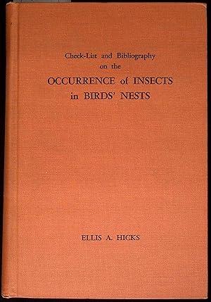 Seller image for Check-List and Bibliography on the Occurrence of Insects in Birds' Nests for sale by Dan Pekios Books