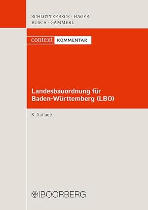 Immagine del venditore per Landesbauordnung fr Baden-Wrttemberg (LBO) (context Kommentar) venduto da Rheinberg-Buch Andreas Meier eK