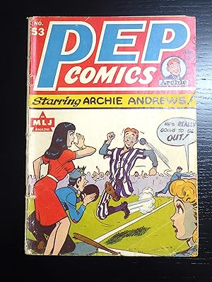 Pep Comics #53 June 1945 - Early Archie Andrews