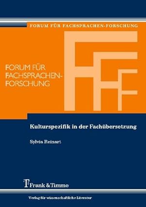 Seller image for Kulturspezifik in der Fachbersetzung : Die Bedeutung der Kulturkompetenz bei der Translation fachsprachlicher und fachbezogener Texte for sale by AHA-BUCH GmbH