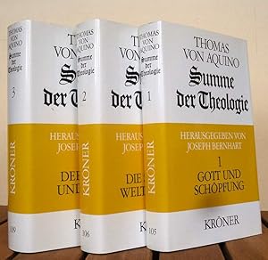 Summe der Theologie, 3 Bände, komplett, Erster Band: Gott und Schöpfung; Zweiter Band: Die sittli...