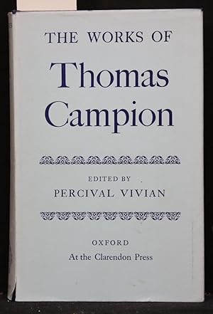 Bild des Verkufers fr Campion's Works. Edited by Percival Vivian. zum Verkauf von Antiquariat  Braun