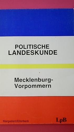 Bild des Verkufers fr POLITISCHE LANDESKUNDE MECKLENBURG-VORPOMMERN. zum Verkauf von HPI, Inhaber Uwe Hammermller