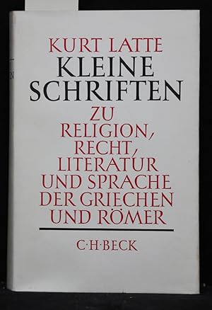 Kleine Schriften zu Religion, Recht, Literatur und Sprache der Griechen und Römer. Hrsg. von Olof...