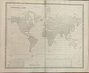 Image du vendeur pour Humboldt's System Isothermal Lines on the Globe by Dr. H. Berghaus, Professor of Geography, Berlin mis en vente par mediumraremaps.com