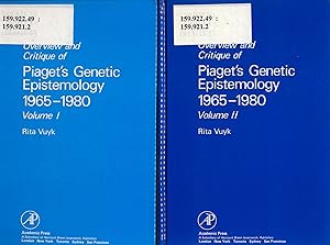 Seller image for Critique of Piaget's Genetic Epistemology 1965-1980 - Volume I + II for sale by avelibro OHG