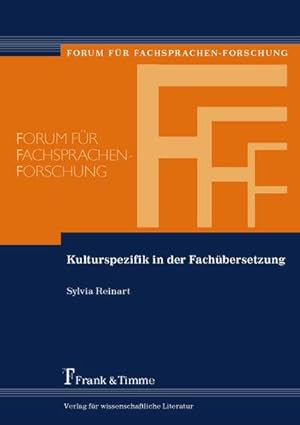 Seller image for Kulturspezifik in der Fachbersetzung for sale by BuchWeltWeit Ludwig Meier e.K.