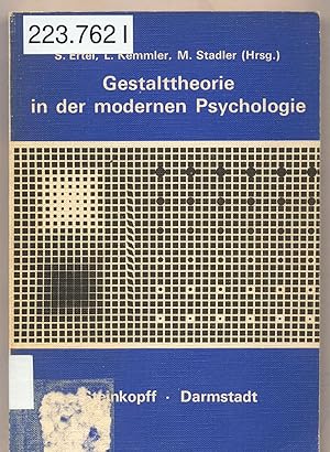 Seller image for Gestalttheorie in der modernen Psychologie for sale by avelibro OHG