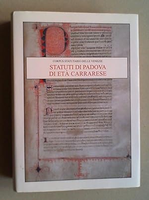 Seller image for Statuti di Padova di eta carrarese. for sale by Antiquariat Sander