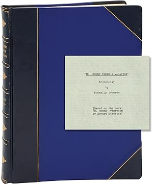 Mr. Hobbs Takes a Vacation (Original screenplay for the 1962 film, presentation copy belonging to...