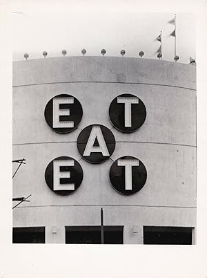 Imagen del vendedor de EAT (Original photograph of Robert Indiana's art installation for the 1964 World's Fair) a la venta por Royal Books, Inc., ABAA