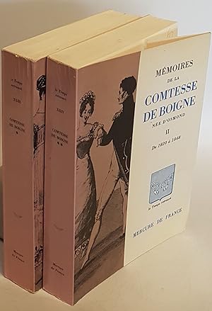 Seller image for Memoires de la Comtesse de Boigne nee d'Osmond (2 tomes/ 2 Bnde KOMPLETT) - Tome I: Du regne de Louis XVI a 1820/ Tome II: De 1820 a 1848. for sale by books4less (Versandantiquariat Petra Gros GmbH & Co. KG)