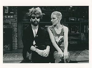 Original photograph of the Eurythmics on MTV in 1984