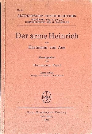 Imagen del vendedor de Der arme Heinrich. a la venta por books4less (Versandantiquariat Petra Gros GmbH & Co. KG)