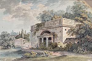 Capriccio with a Roman temple