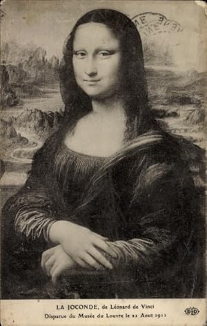 Künstler Ansichtskarte / Postkarte da Vinci, Leonardo, Die Mona Lisa, Mona Lisa