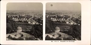 Stereo Foto Wiesbaden in Hessen, Panorama mit Nerotempel - NPG Der Rhein 26a