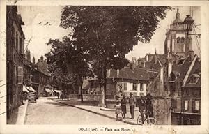Ansichtskarte / Postkarte Dole Jura, Place aux Fleurs