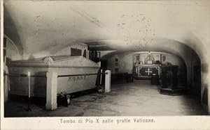 Ansichtskarte / Postkarte Vatikan Rom Lazio, Papst Pius X., Giuseppe Melchiorre Sarto, Grabmal