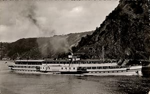 Ansichtskarte / Postkarte Rheindampfer Cecilie, Köln Düsseldorfer Rheindampfschiffahrt, Loreley F...