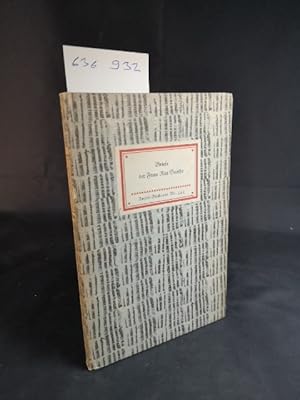 Imagen del vendedor de Briefe der Frau Rat Goethe. Insel-Bcherei Nr. 544. 61.-67. Tausend. a la venta por ANTIQUARIAT Franke BRUDDENBOOKS