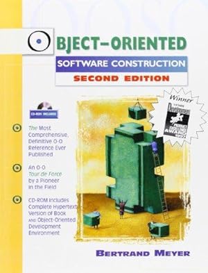 Bild des Verkufers fr Object-Oriented Software Construction (Book/CD-ROM) (Prentice-hall International Series in Computer Science) zum Verkauf von WeBuyBooks