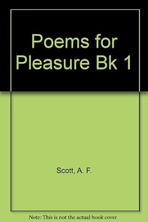 Bild des Verkufers fr Poems for Pleasure Bk 1 zum Verkauf von WeBuyBooks
