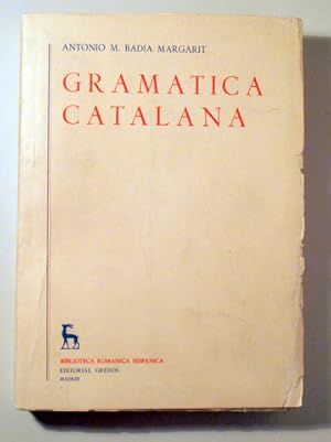 Seller image for GRAMTICA CATALANA - Madrid 1962 - 1 edicin for sale by Llibres del Mirall