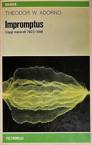 Bild des Verkufers fr Impromptus - Saggi musicali 1922 - 1968 zum Verkauf von Studio Bibliografico Marini