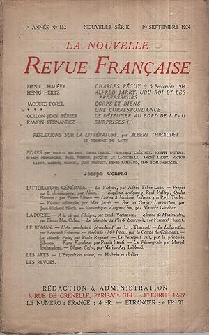 Seller image for La Nouvelle Revue Franaise Septembre 1924 N 132 for sale by Librairie Lalibela