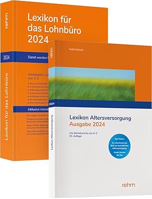 Immagine del venditore per Buchpaket Lexikon fr das Lohnbro und Lexikon Altersversorgung 2024, mit 1 Buch, mit 1 Buch venduto da moluna