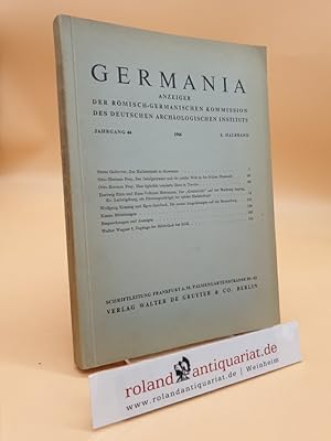 Germania - Anzeiger der Römisch-Germanischen Kommission des Deutschen Archäologischen Instituts: ...