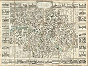 Nouveau plan de Paris, divisé en 12 arrondissements contenant la nomenclature exacte des rues tan...