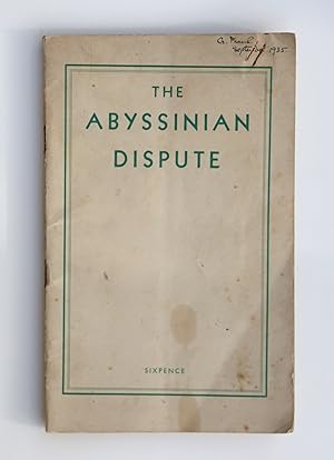 The Abyssinian Dispute.