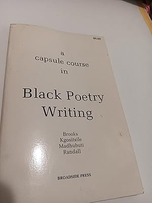 Seller image for A Capsule Course in Black Poetry Writing for sale by Fantastic Book Discoveries