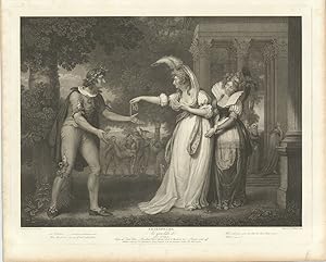 Seller image for As you like it. Act I. Scene II. Before the Duke's Palace. Rosalind, Celia, Orlando, Duke, & Attendants &c. Charles carried off. for sale by Robert Frew Ltd. ABA ILAB