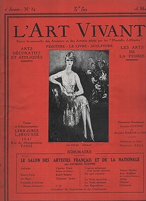 Immagine del venditore per L'Art vivant; arts dcoratifs et appliqus; peinture; le livre; sculpture; les arts de la femme. Revue bi-mensuelle des amateurs et des artistes;2eme anne, N 34 15 mai 1926 venduto da Librairie Lalibela